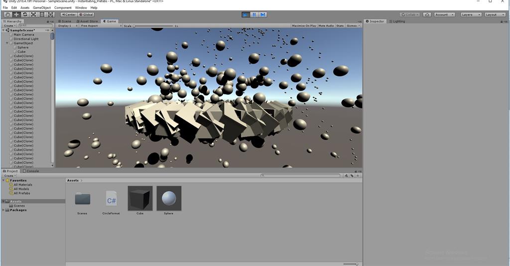 Instantiate Prefabs At Run Time In Unity 3D